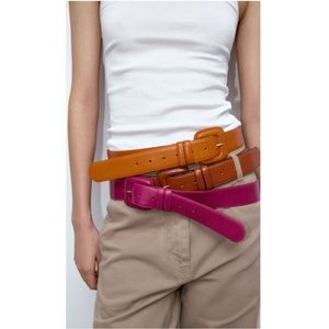 ZARA ~ COLORED LEATHER BELT (NWT)